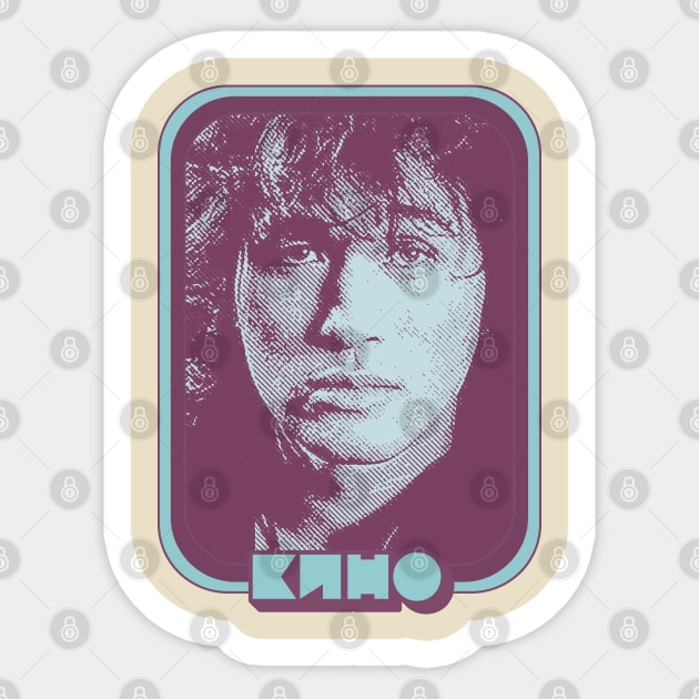 KINO / Кино́ - - Viktor Tsoi Retro Fan Design Sticker by DankFutura